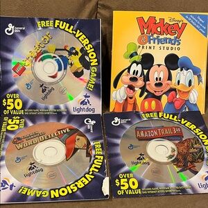 Disney Mickey & Friends Print studio and Game bundle with Colorful Discs